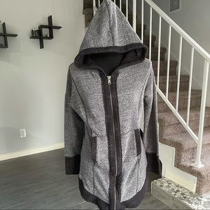 Full front zip hooded sweater